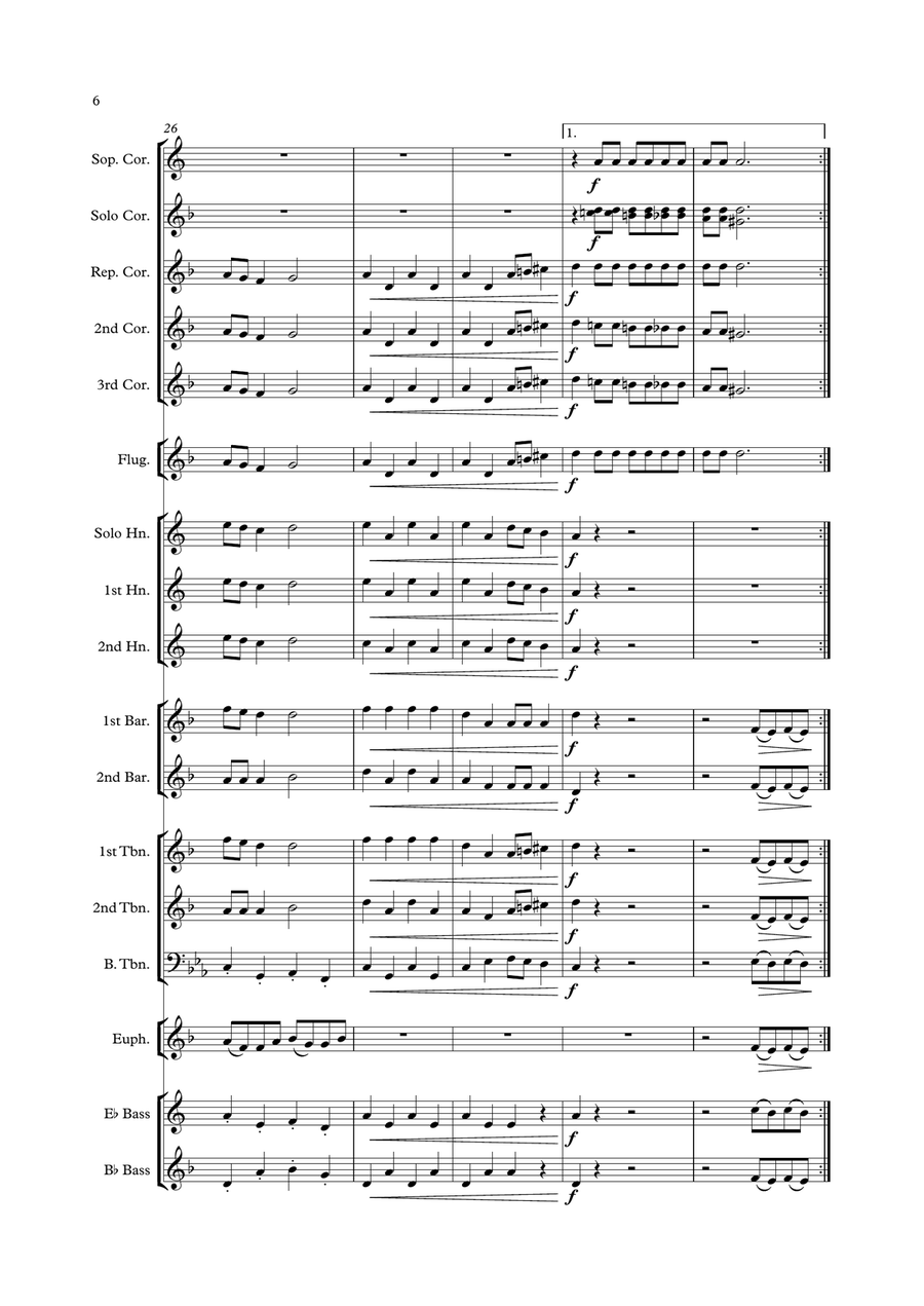Oompa-loompa-doompadee-doo Brass Band scores gallery preview page 6
