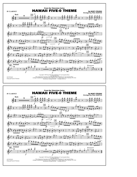Hawaii Five-O Theme - Bb Clarinet