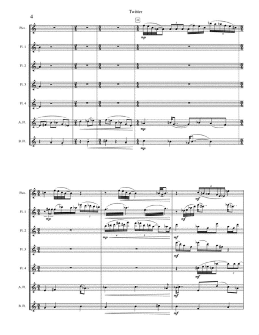 Twitter, for Flute Choir image number null