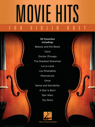 Book cover for Movie Hits for Violin Duet