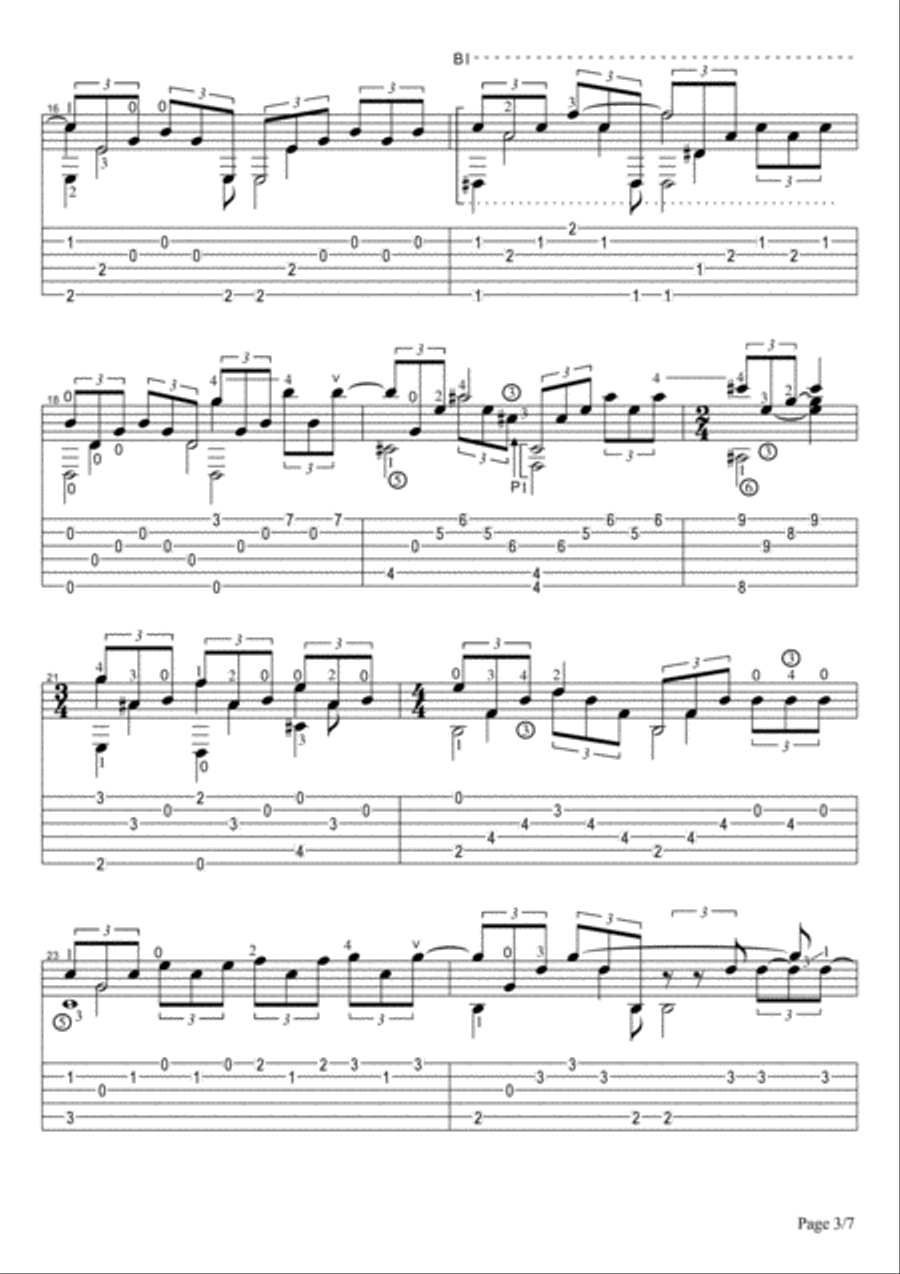 Cavatina Cavatina Electric Guitar scores gallery preview page 3