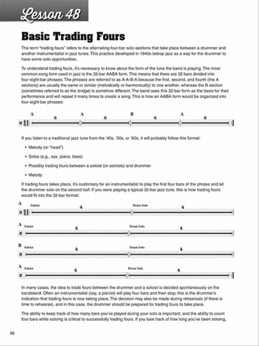 100 Essential Drumset Lessons Percussion scores gallery preview page 7