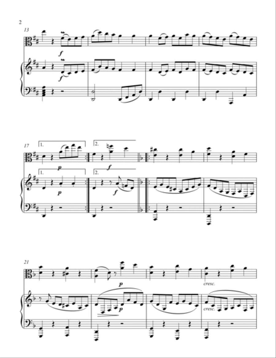 Gavotte from Iphegenia Gavotte from Iphegenia String Duet scores gallery preview page 4