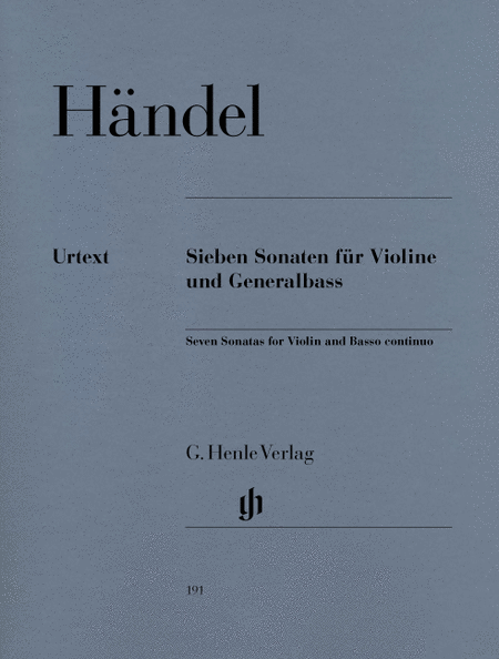 Georg Friedrich Handel: 7 Sonatas for Violine and Basso Continuo