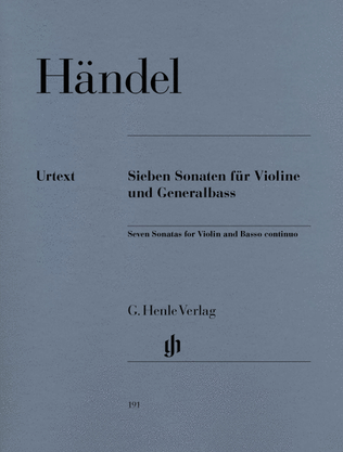 Book cover for 7 Sonatas for Violin and Basso Continuo