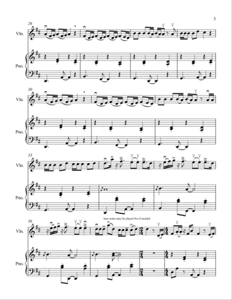 Memories Violin Solo scores gallery preview page 5