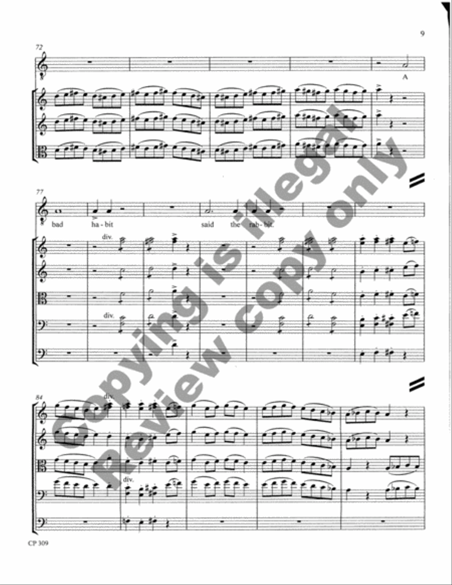 Songs of Laughter, Love, & Tears (Full Score & Parts) String Orchestra scores gallery preview page 47
