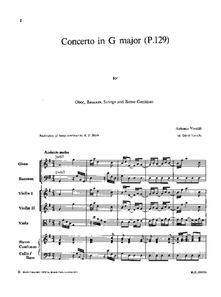 Concerto in G major RV 545
