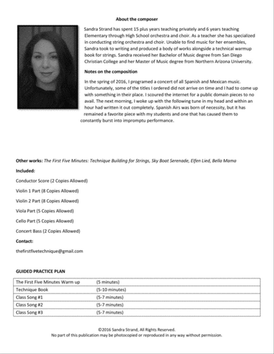 Spanish Airs String Orchestra scores gallery preview page 2