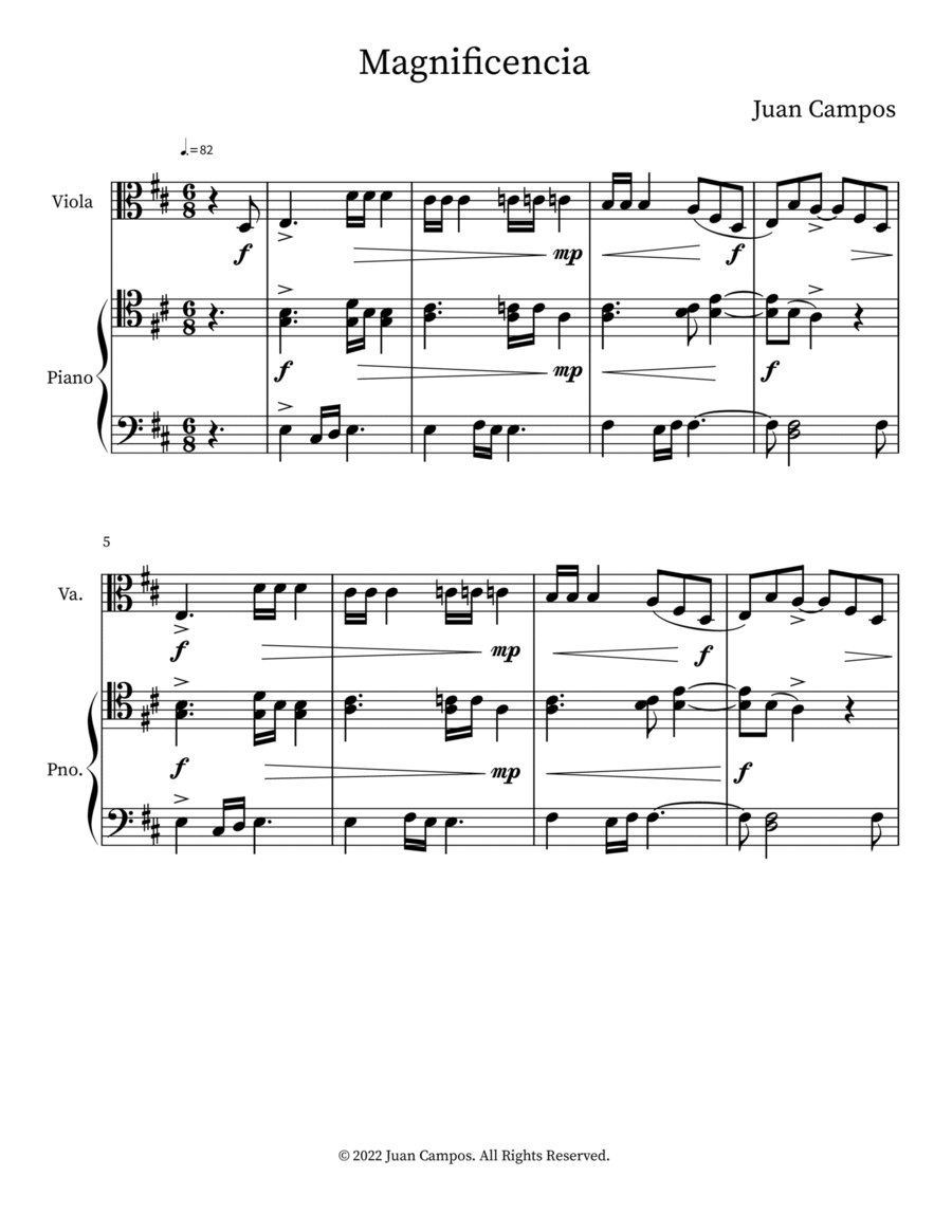 Magnificencia Chamber Music scores gallery preview page 1