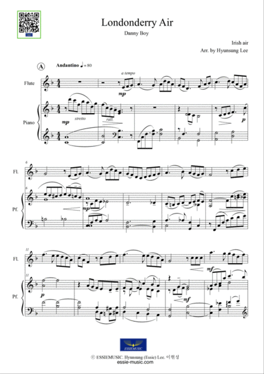 Londonderry Air Londonderry Air Flute scores gallery preview page 3