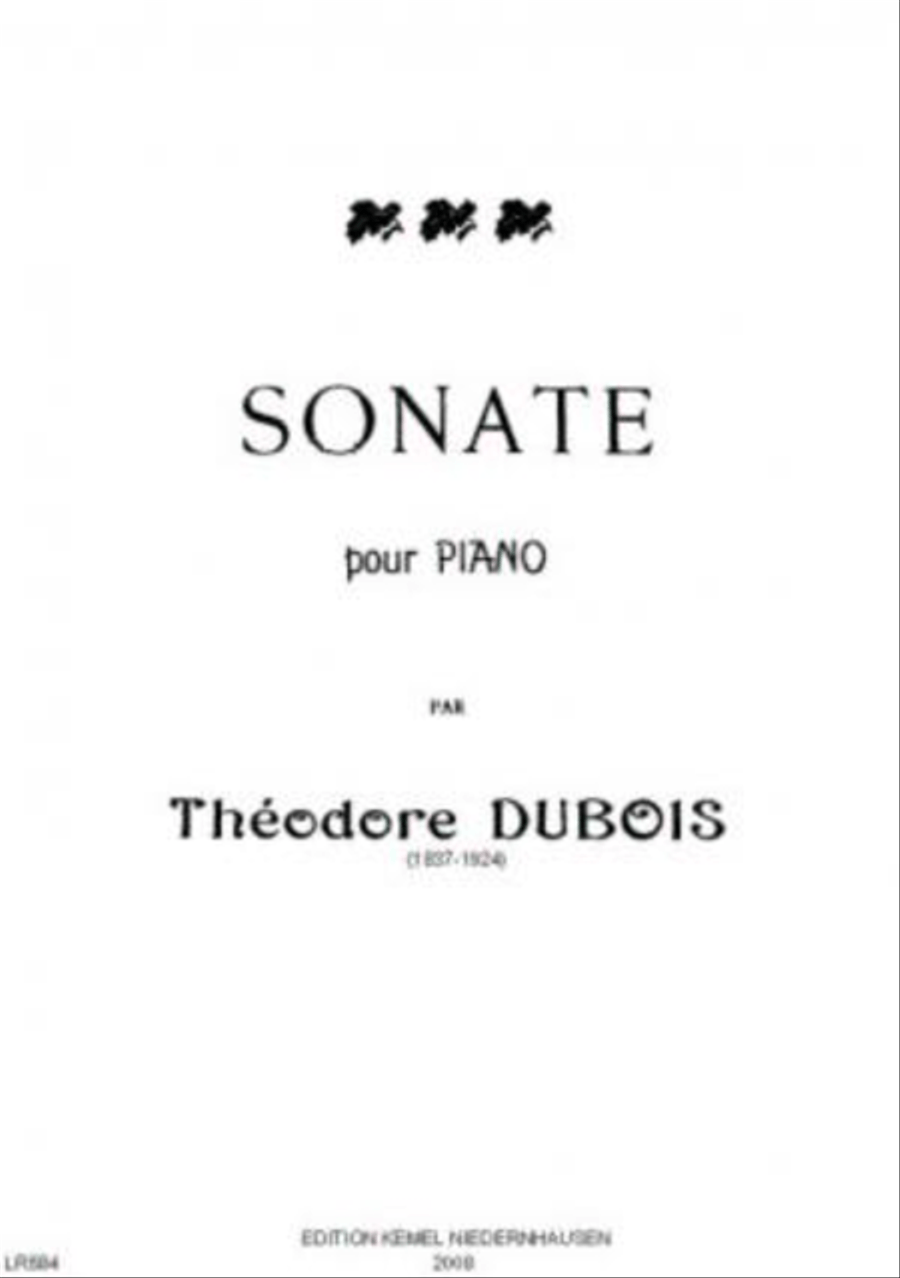 Sonate [la mineur] Piano Solo scores gallery preview page 1