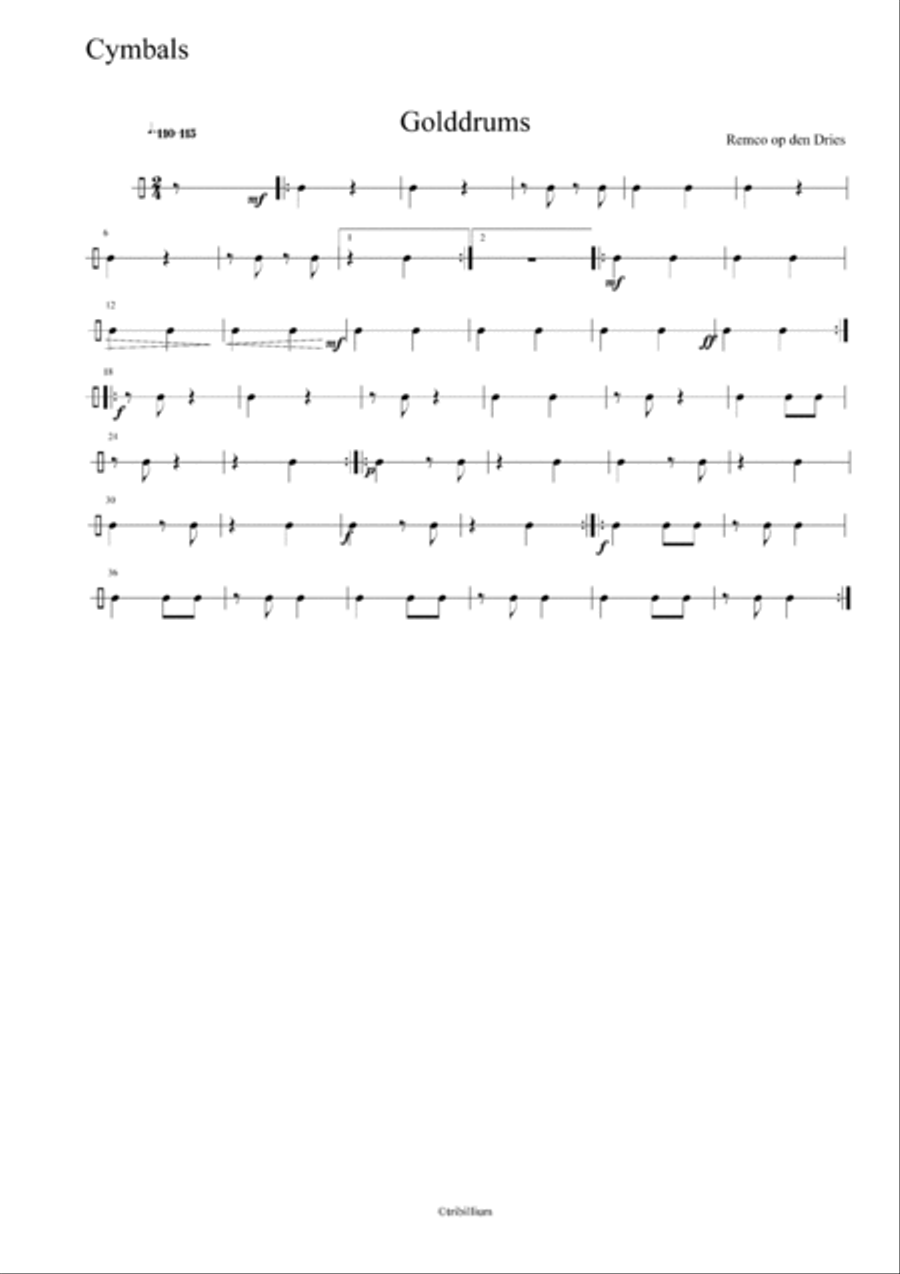 Golddrums Percussion scores gallery preview page 6