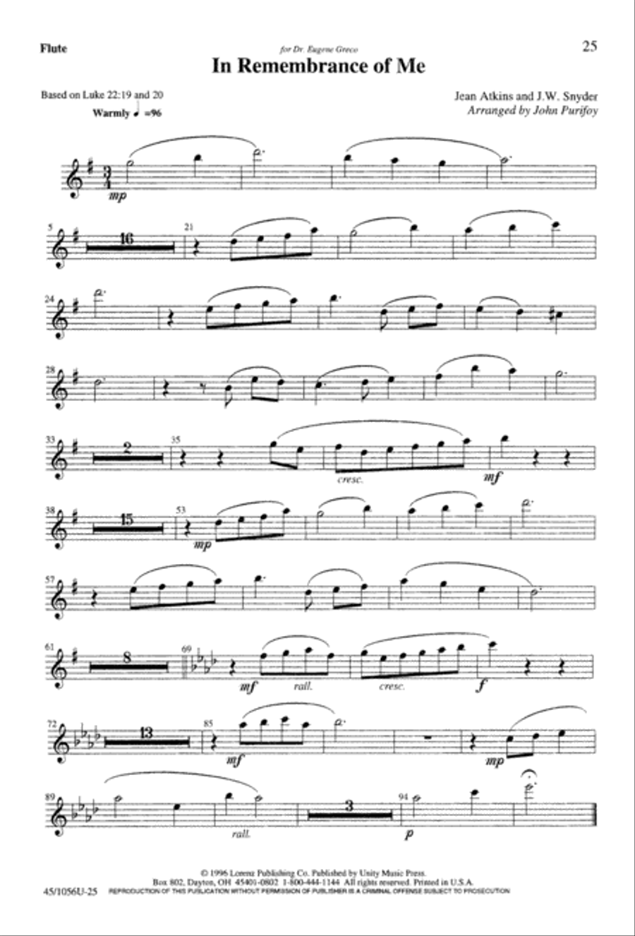 At the Lord's Table 4-Part scores gallery preview page 27