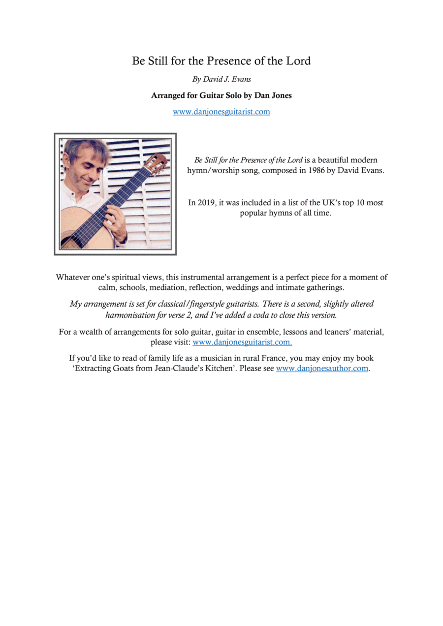 Be Still For The Presence Guitar Tablature scores gallery preview page 1