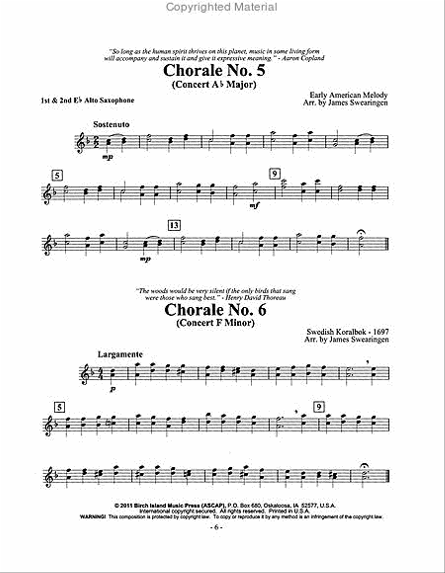 James Swearingen's Classic Chorales for Band Concert Band Methods scores gallery preview page 3