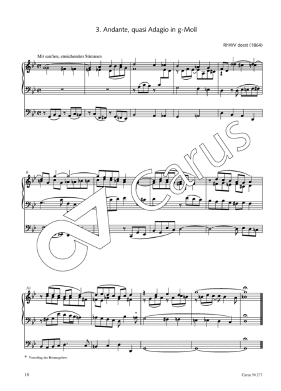 Twelve short organ works without opus numbers Organ scores gallery preview page 19