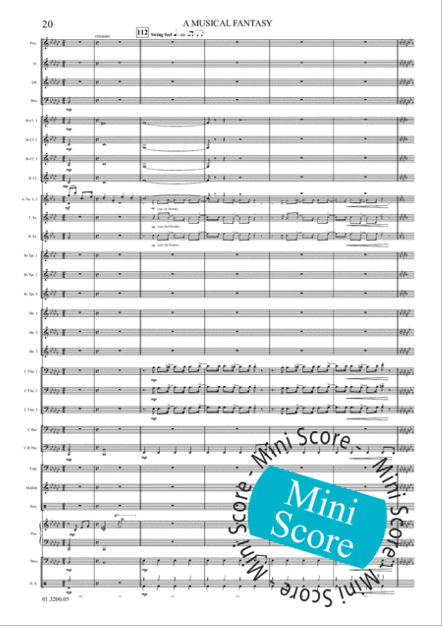 A Musical Fantasy Concert Band scores gallery preview page 26