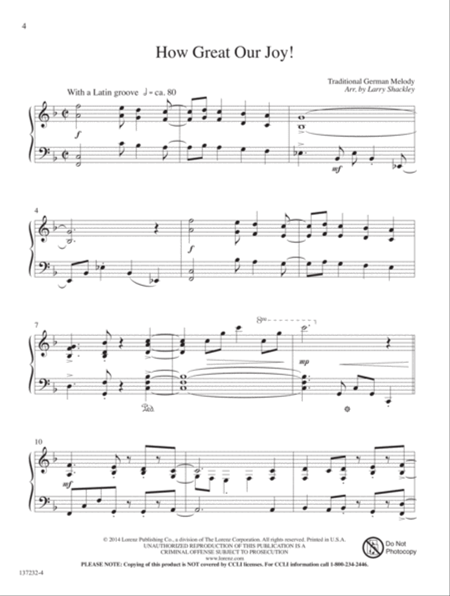 <br>Sheet music extract