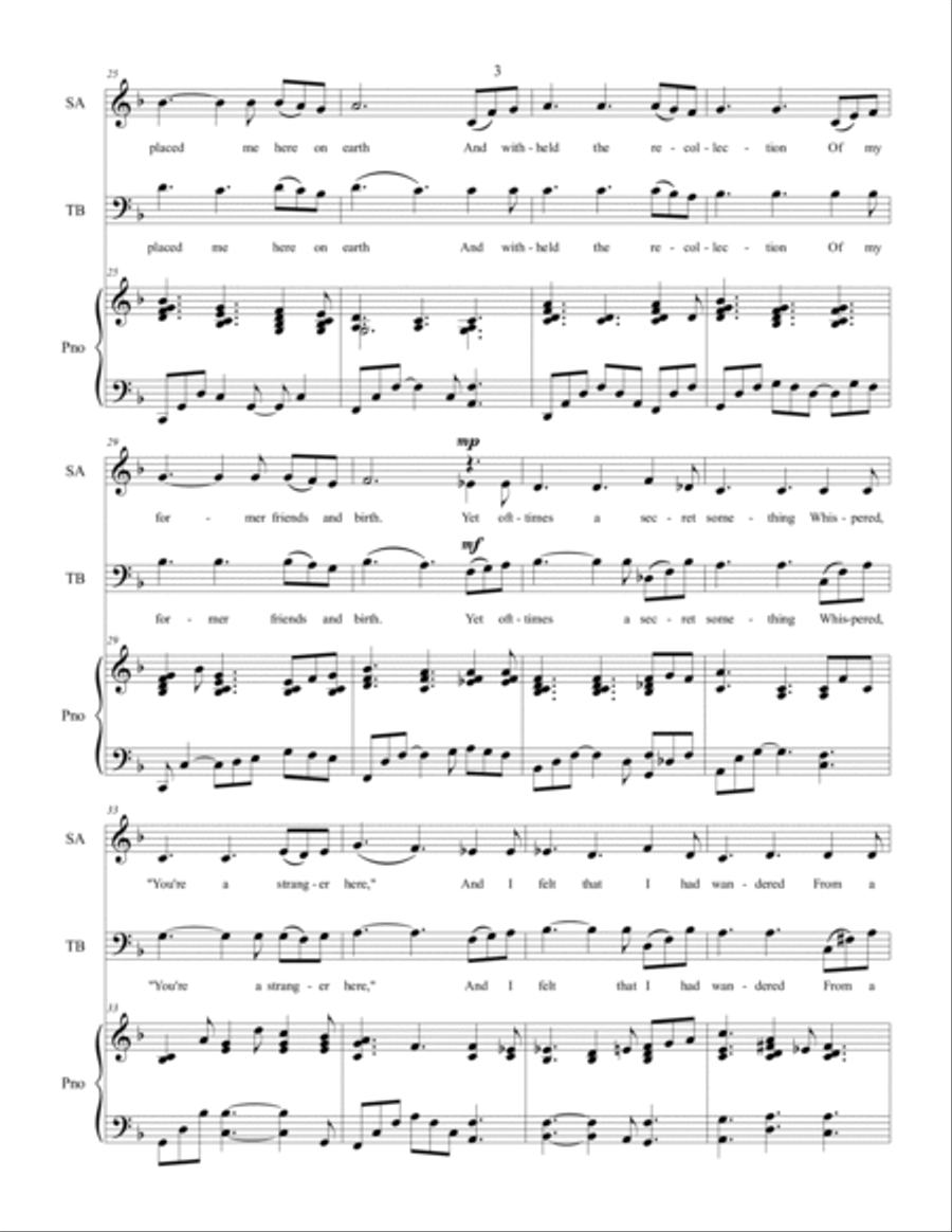 O My Father - SATB Choir image number null