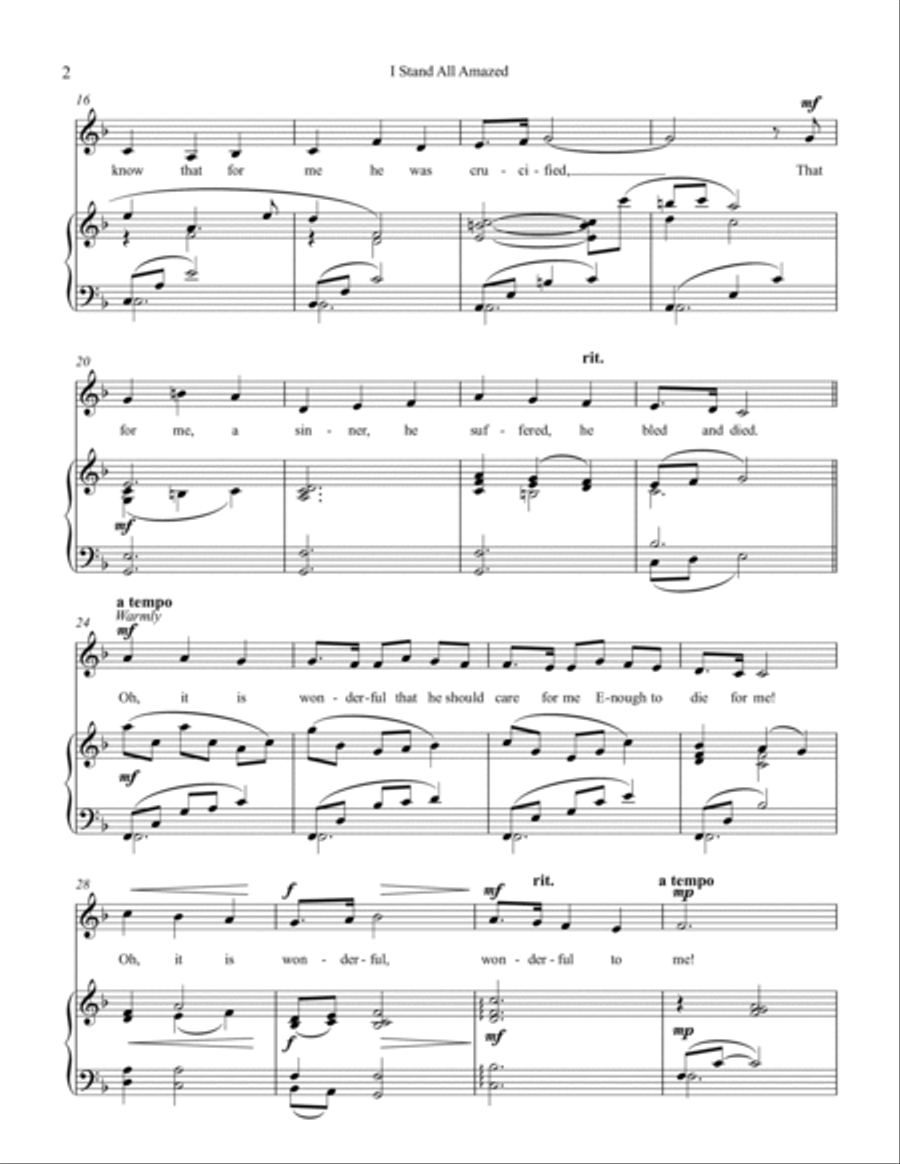 I Stand All Amazed Small Ensemble scores gallery preview page 4