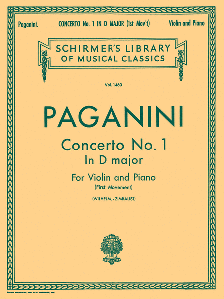Violin Concerto No. 1 In D Major (First Movement) - Violin/Piano