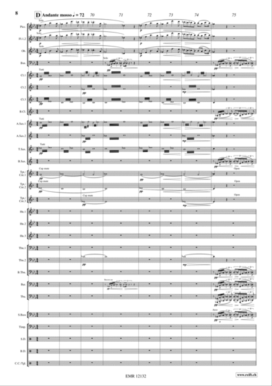 La Forza del Destino Concert Band scores gallery preview page 8