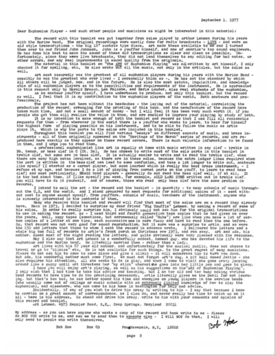 Volume I- The Art of the Euphonium Euphonium scores gallery preview page 3