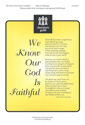 We Know Our God is Faithful