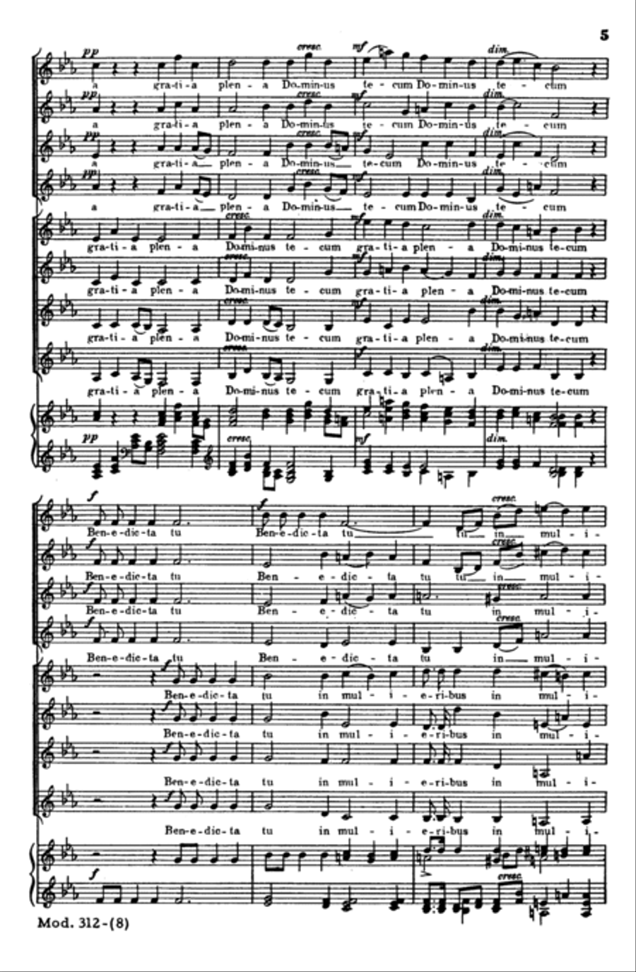 Ave Maria Ave Maria Women's Choir scores gallery preview page 4