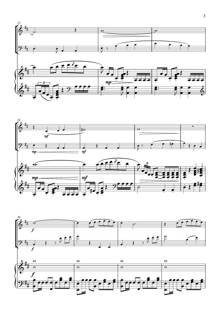 Life Is Beautiful (la Vita E Bella) Woodwind Duet scores gallery preview page 3
