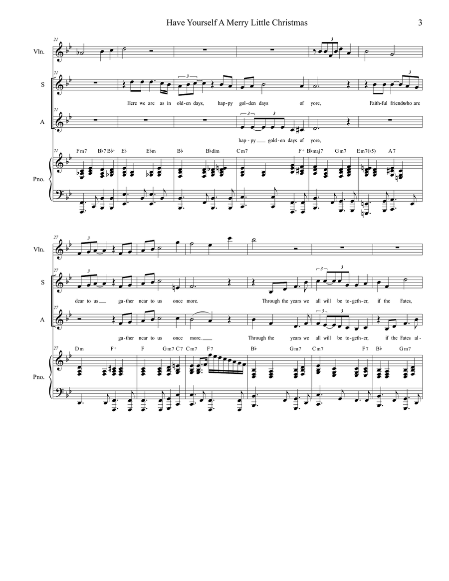 Have Yourself A Merry Little Christmas from MEET ME IN ST. LOUIS Piano scores gallery preview page 3