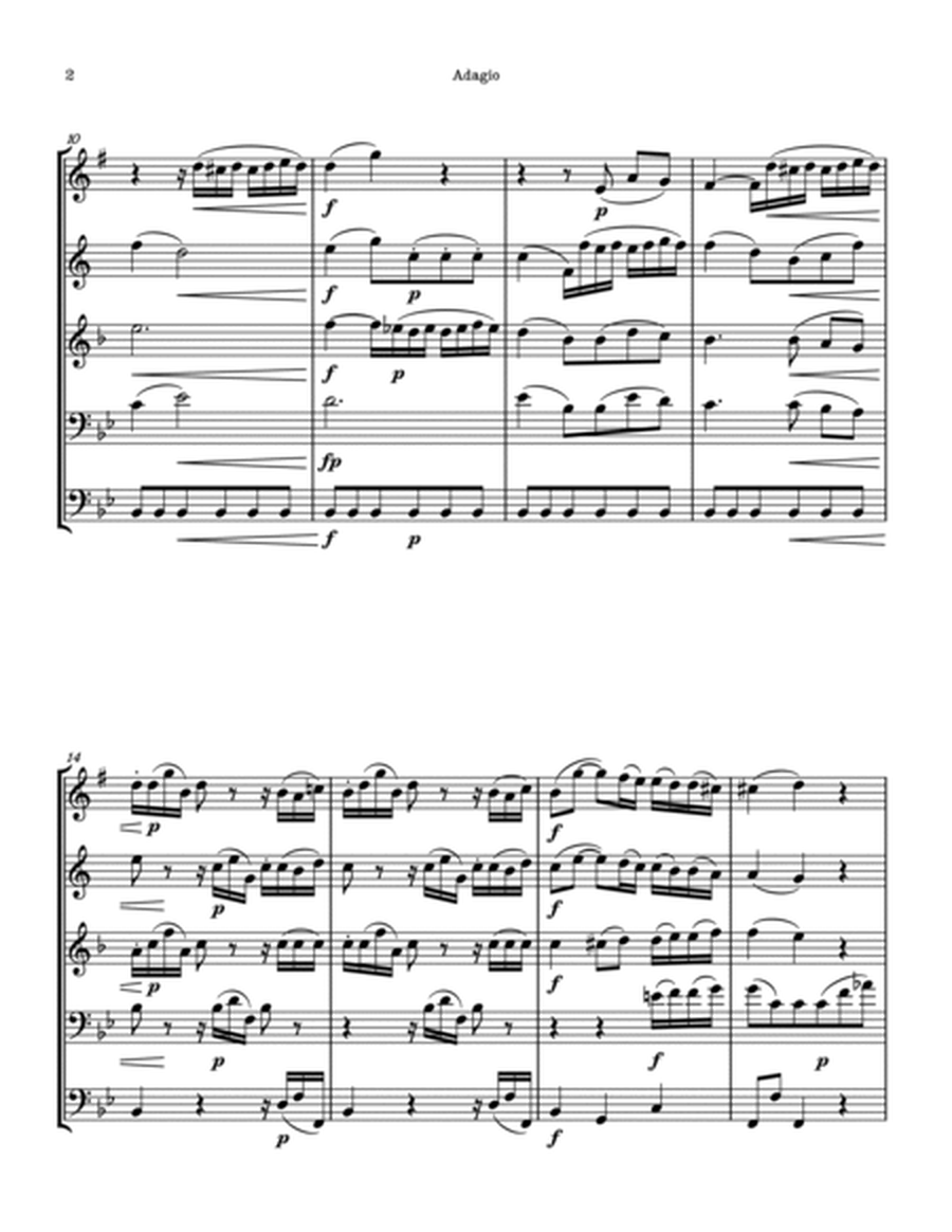 Adagio for two clarinets and three basset horns