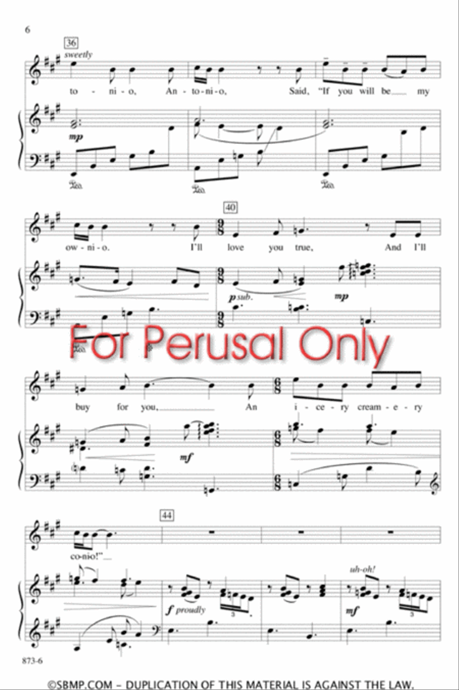 Antonio - Two-part Octavo 2-Part scores gallery preview page 5