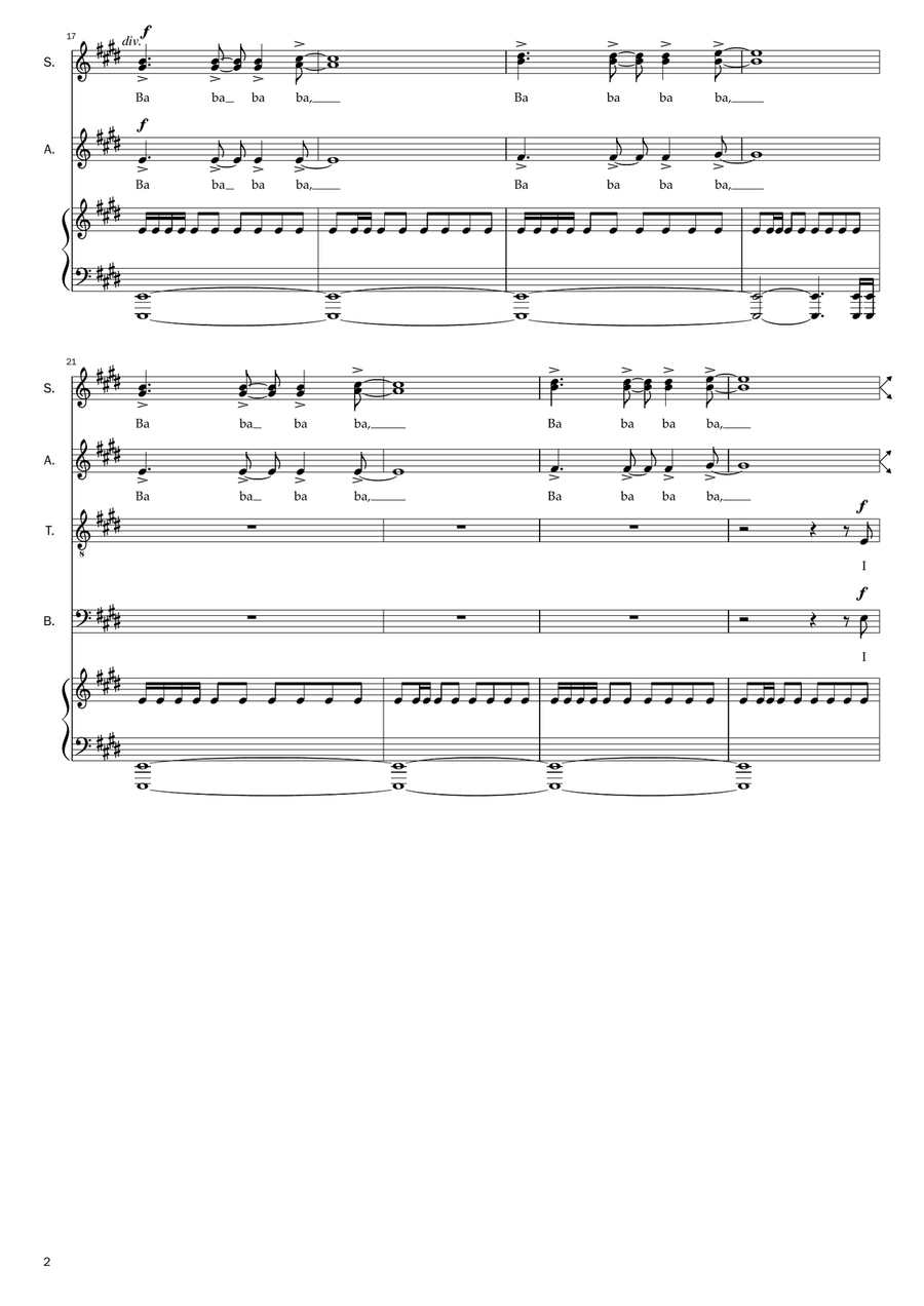 Together In Electric Dreams 4-Part scores gallery preview page 2