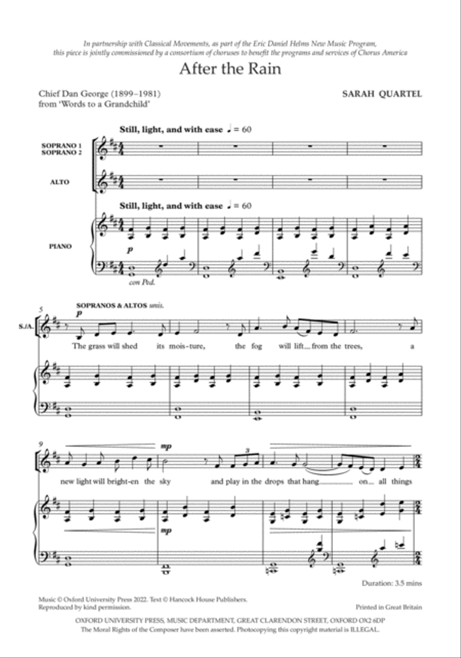 After the Rain SSA scores gallery preview page 2