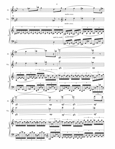 Christmas Trio (1970) for Flute, Cello and Piano [Score and Parts] image number null