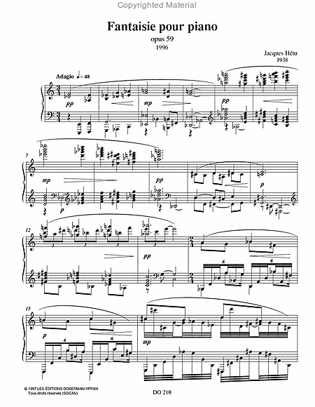 Fantaisie pour piano op. 59
