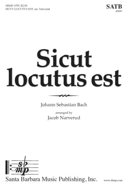 Sicut locutus est - SATB Octavo image number null