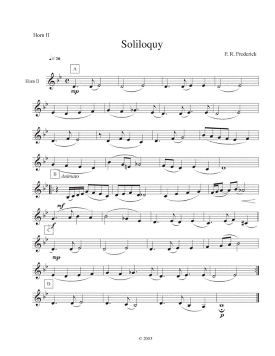Soliloquy (French Horn Duet) image number null