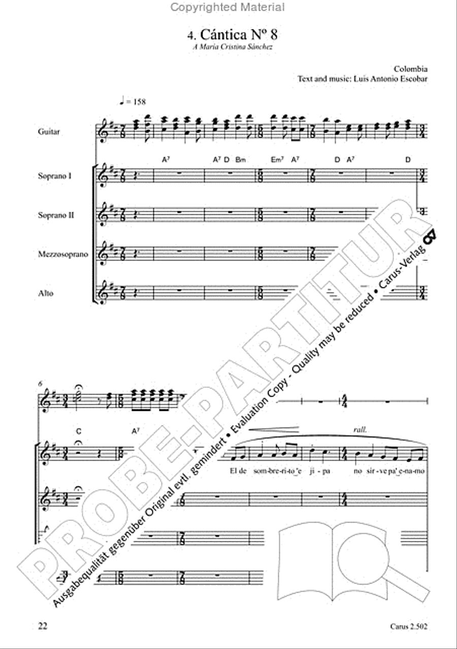 Makumbebe II. Latin American Choral Repertoire. Carmina mundi. Music + CD Choir scores gallery preview page 23