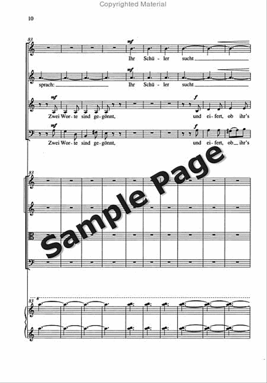 Gloriola Satb/strings/pf Score 4-Part scores gallery preview page 11
