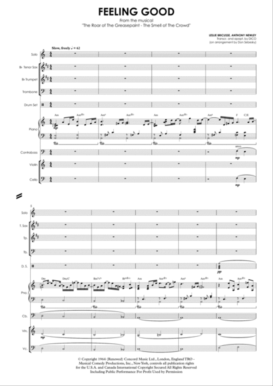 Feeling Good Jazz Ensemble scores gallery preview page 2