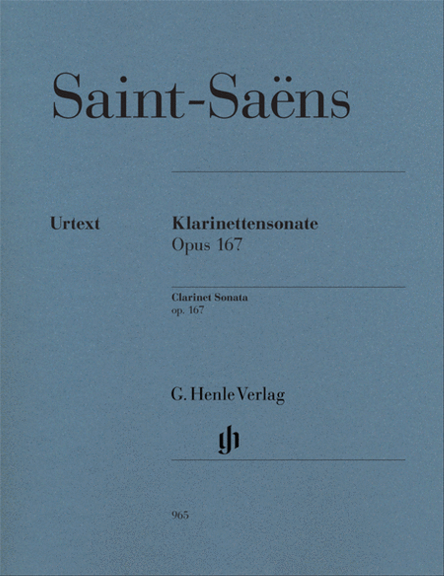 Clarinet Sonata, Op. 167 Clarinet Sonata, Op. 167 Clarinet Solo scores gallery preview page 1