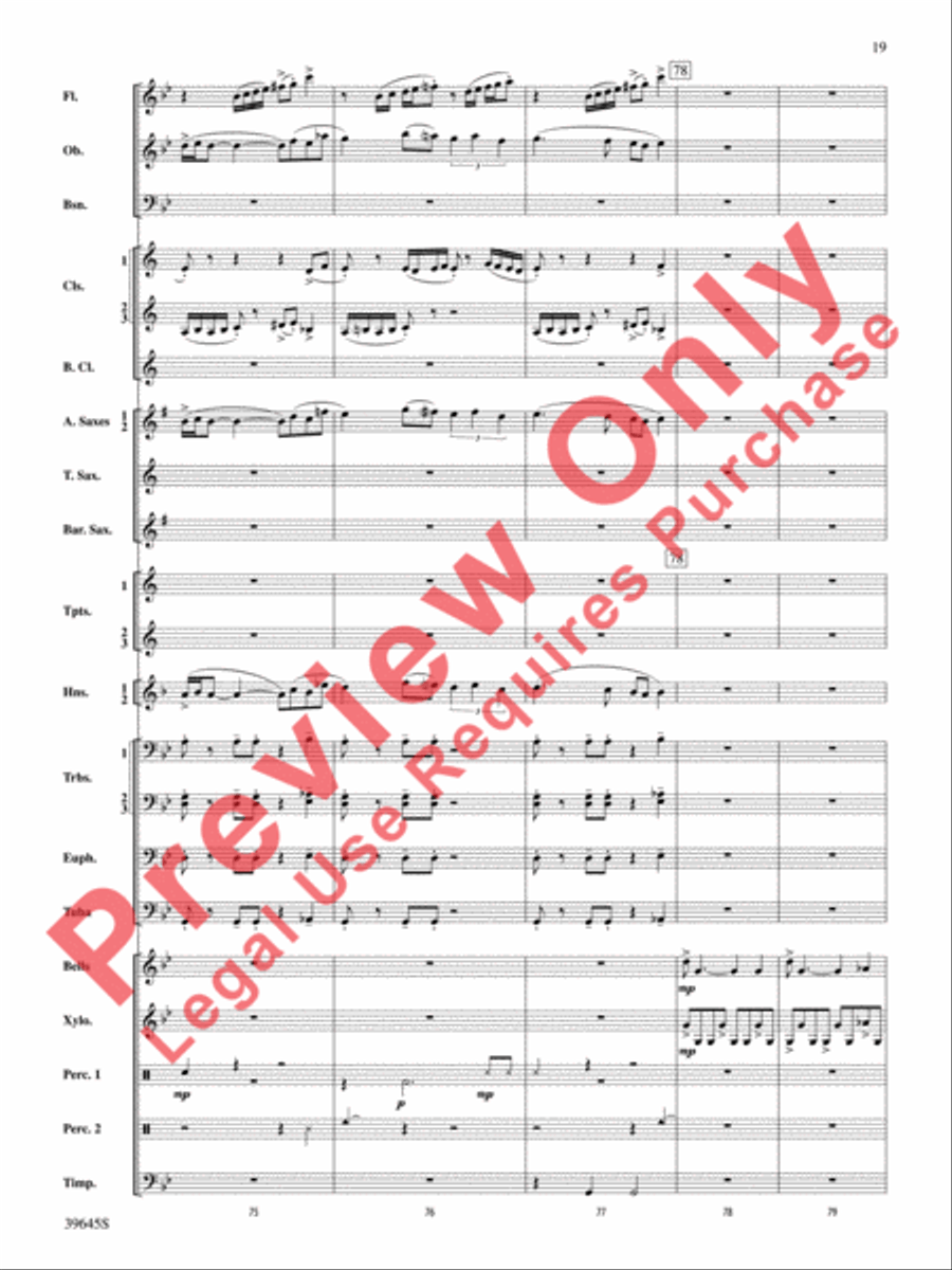 Whirlybird Concert Band scores gallery preview page 20