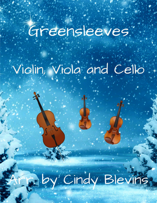Book cover for Greensleeve, for Violin, Viola and Cello