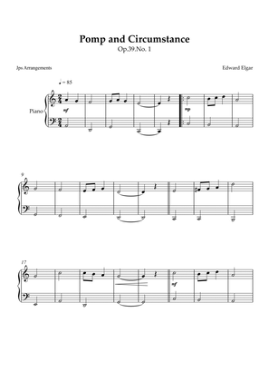 Pomp and Circumstance no. 1 for piano in C major