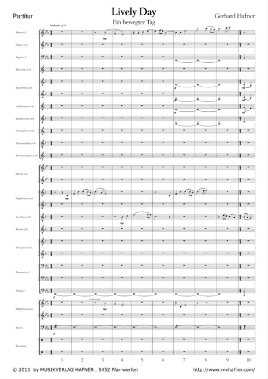 Lively Day - An emotional day Marching Band scores gallery preview page 3