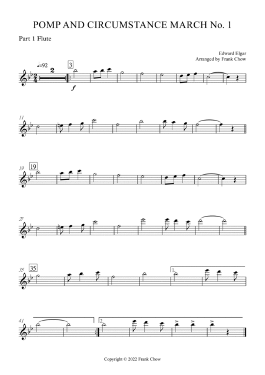 Pomp and Circumstance March No. 1 (Orchestra/ Concert Band Flexible Instrumentation) Concert Band scores gallery preview page 6