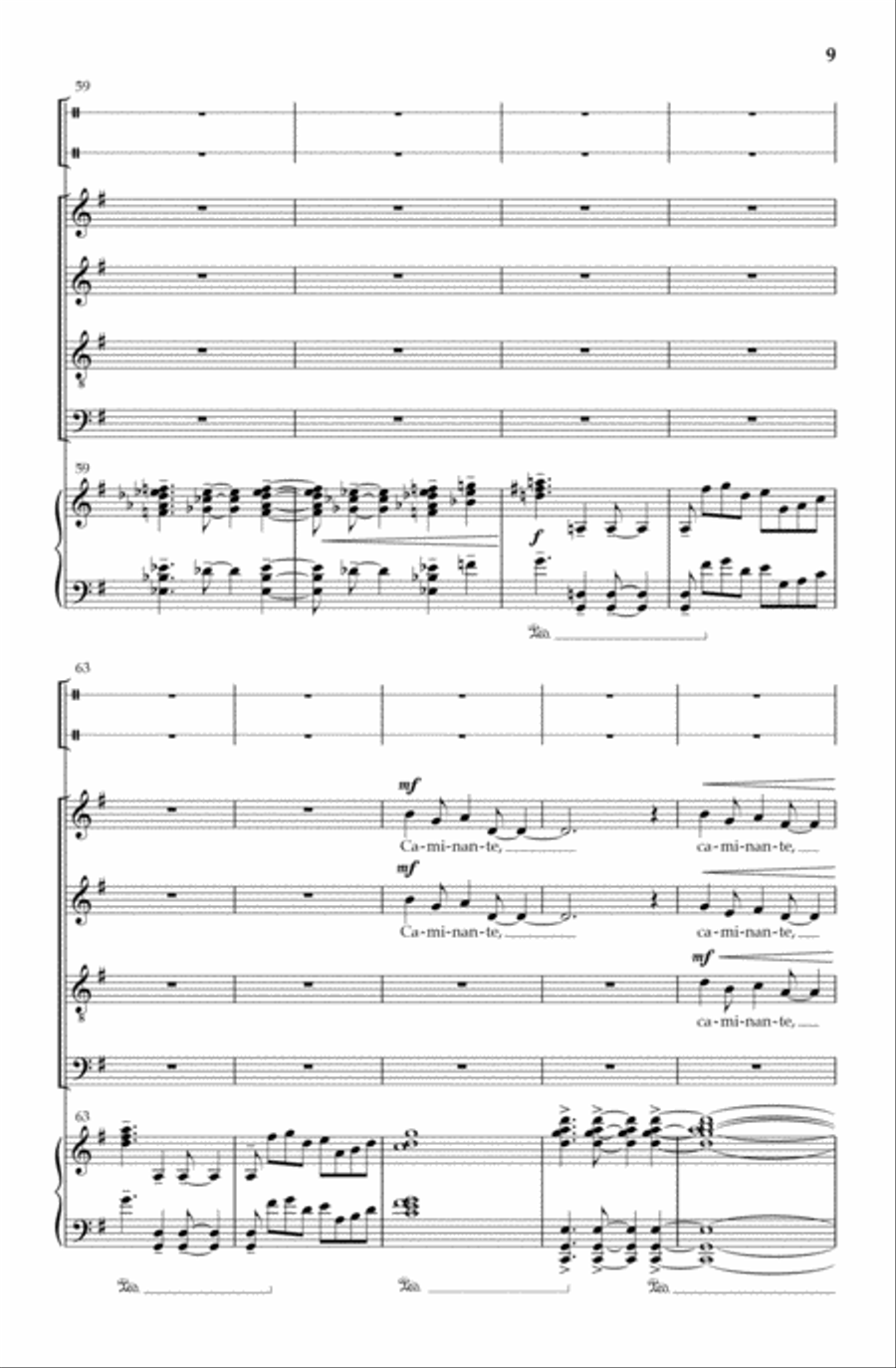 Caminante 4-Part scores gallery preview page 8